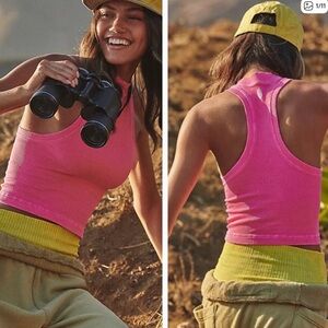 Free People Happiness Runs High Neck Crop Tank